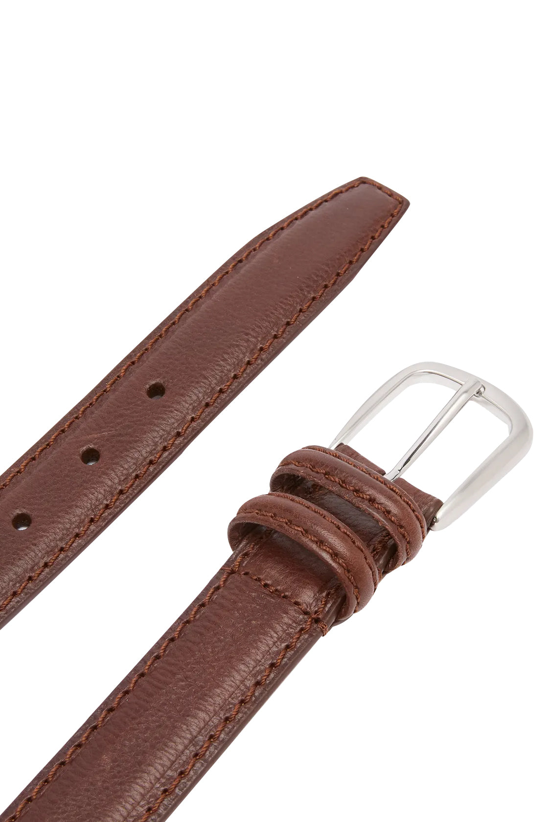Anderson's Slim Leather Belt PL35 Dark Brown