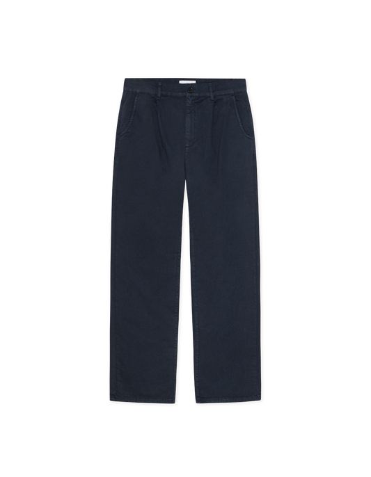 Les Deux Romeo Pleated Chino Dark Navy