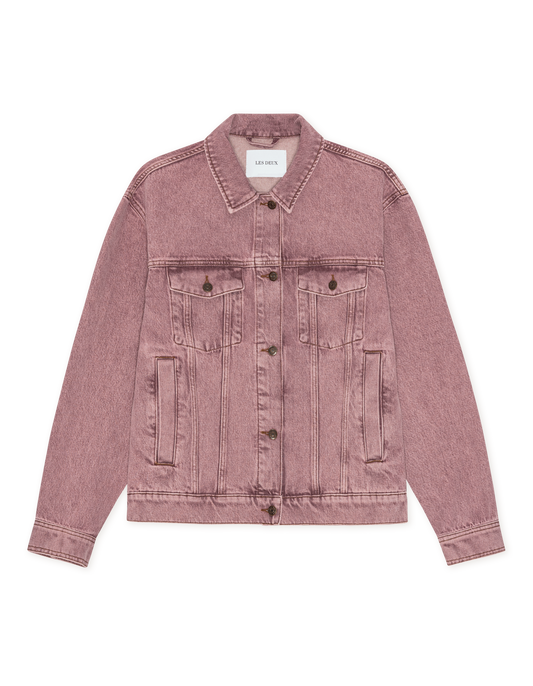 Les Deux Rally Denim Jacket Light Pink