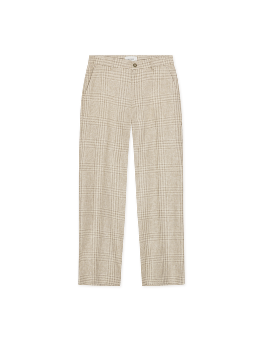 Les Deux Check Suit Pants L32 Light Sand