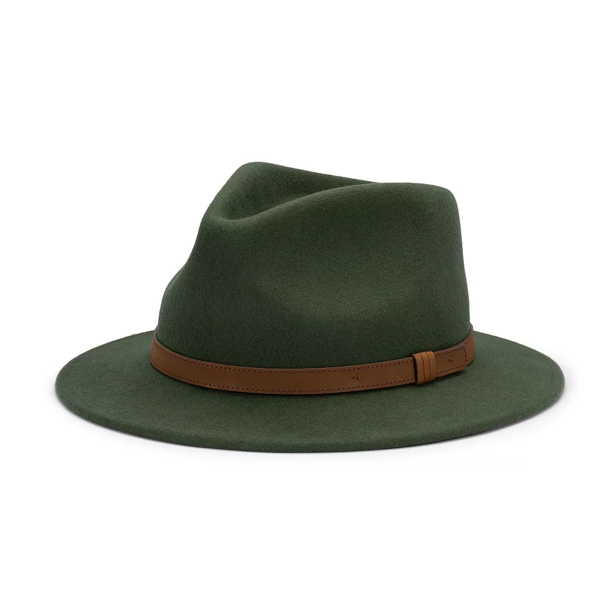 Avenel Nolan Wool Felt Fedora Olive