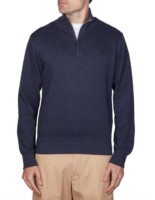 Gant D1. Sacker Rib Half Zip Dark Indigo
