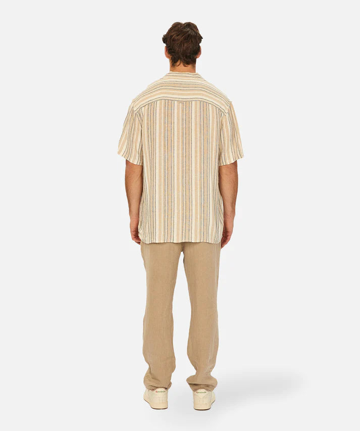 Industrie The Livorno Linen SS Shirt Multi