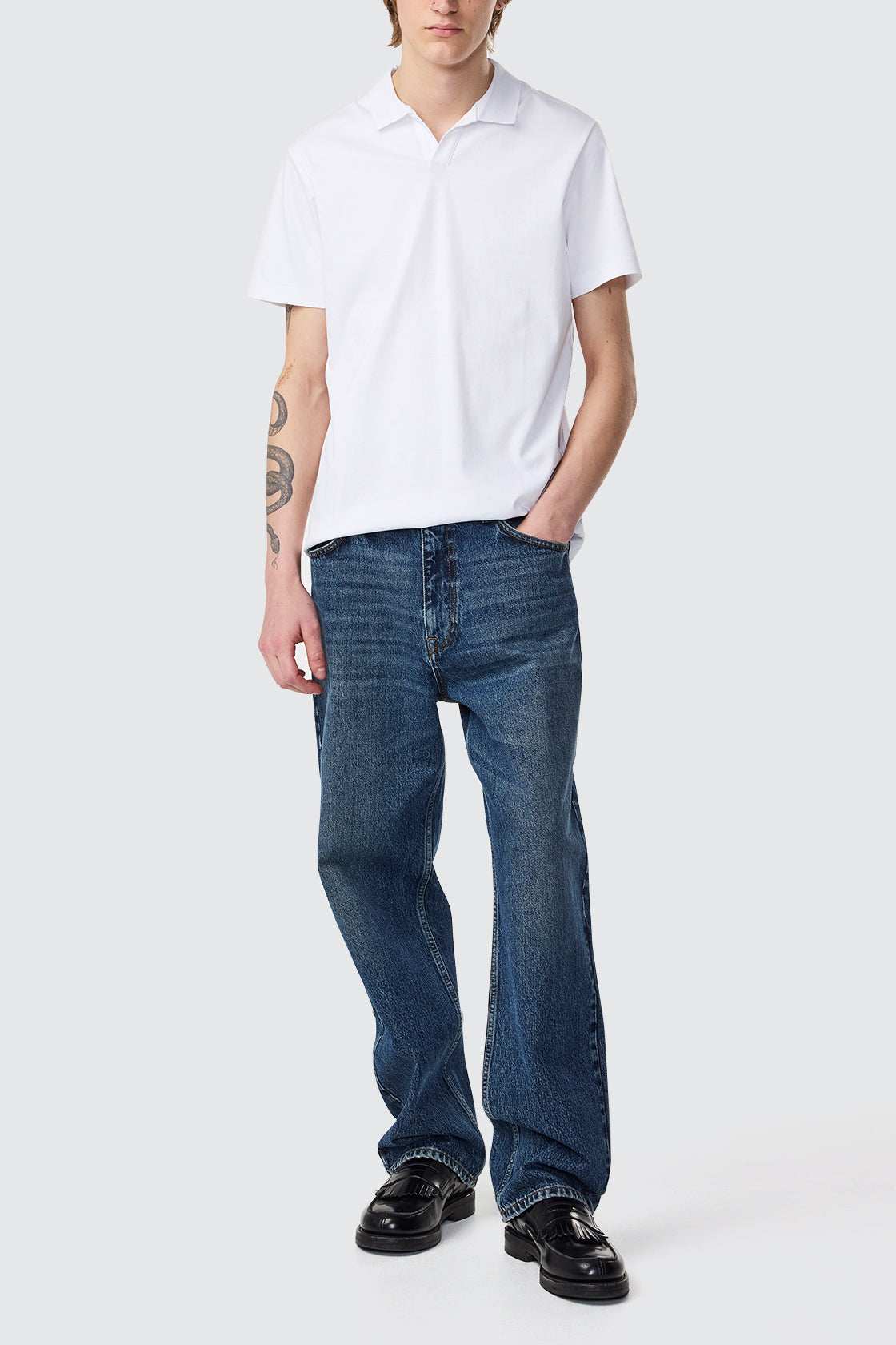 NN07 Paul SS Polo White