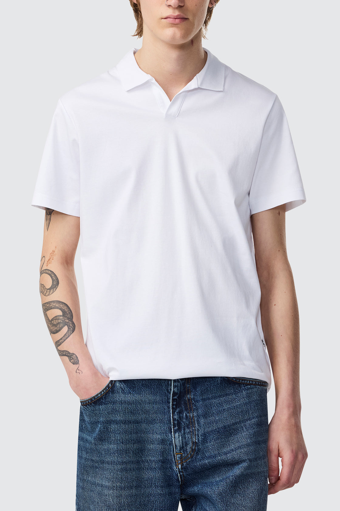 NN07 Paul SS Polo White
