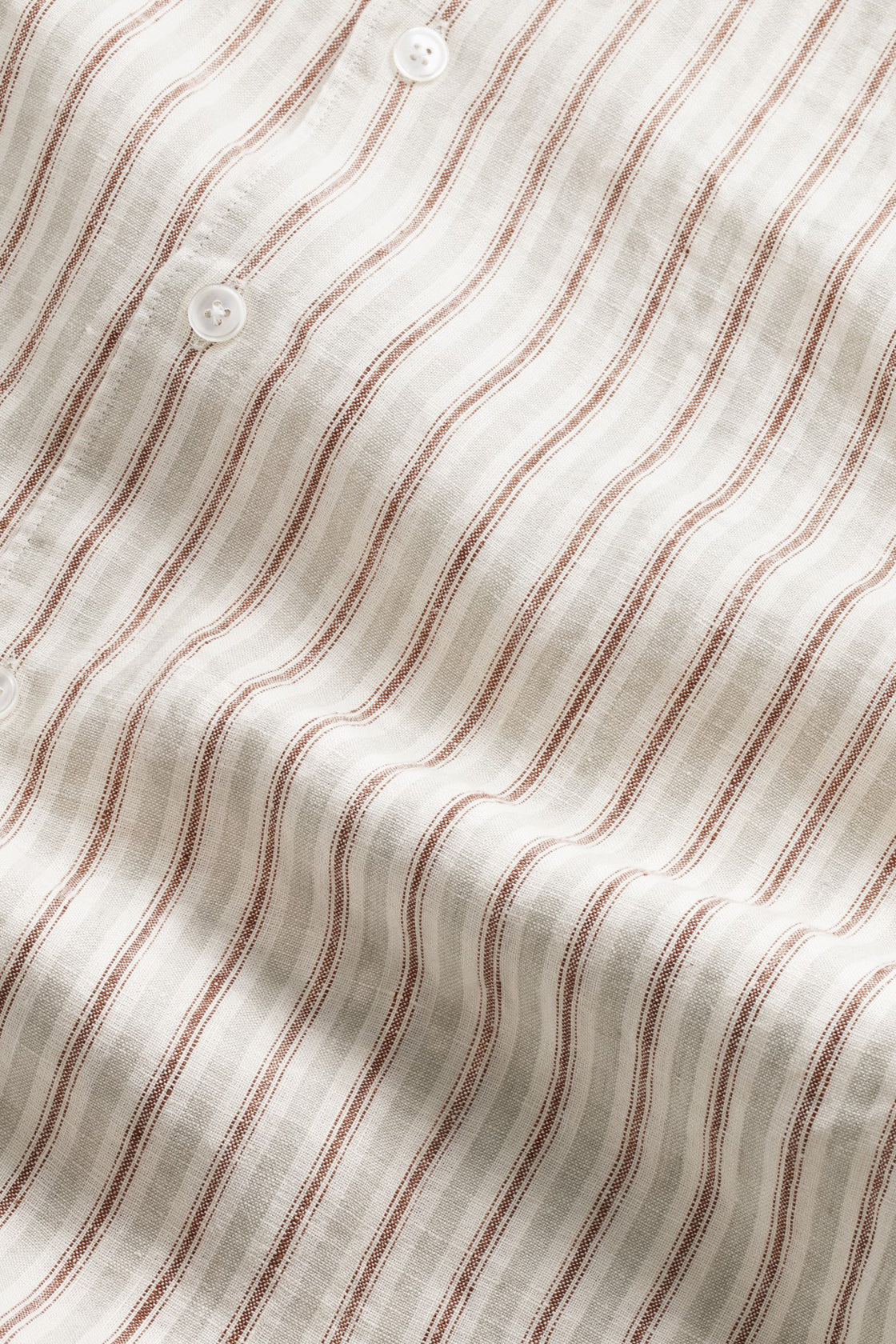 NN07 Enzo LS Shirt Brown Stripe