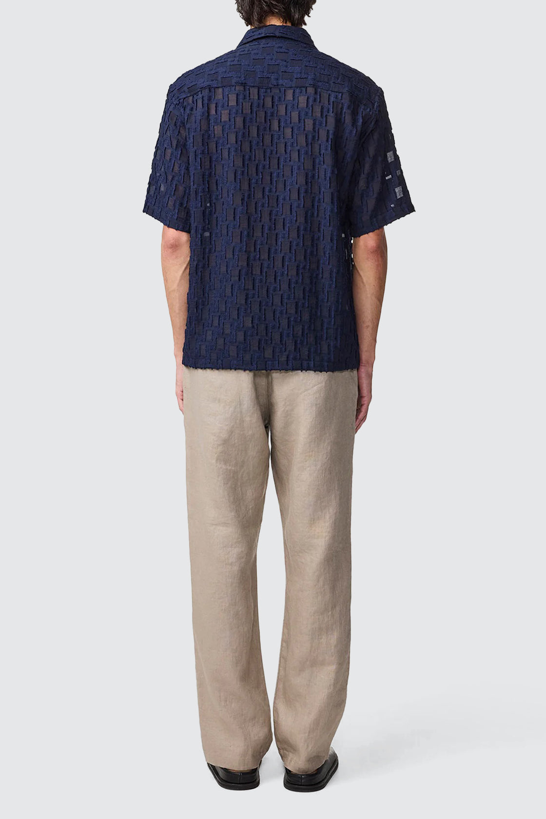 NN07 Freddy SS Shirt Navy Blue