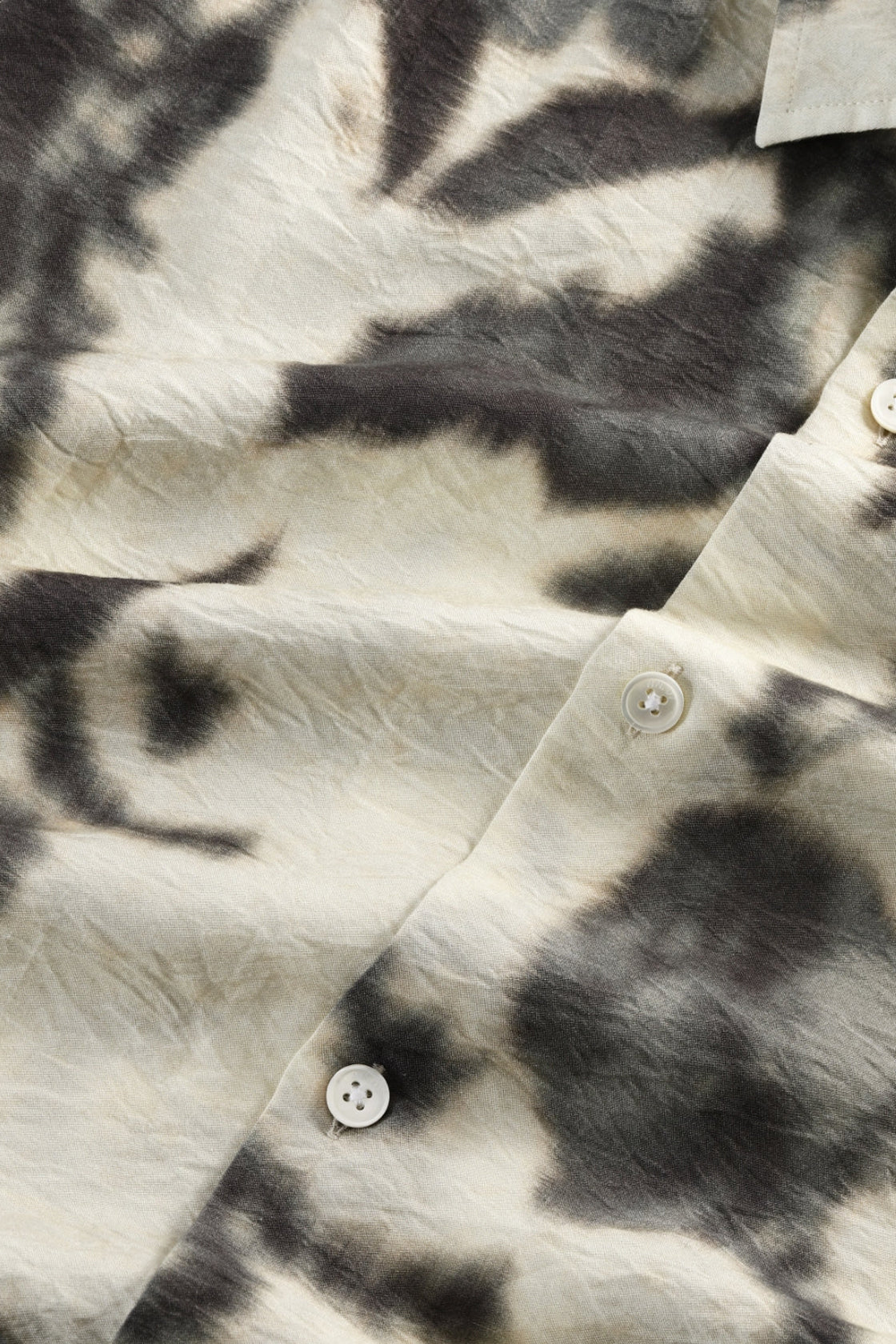 NN07 Freddy SS Shirt Ecru Print