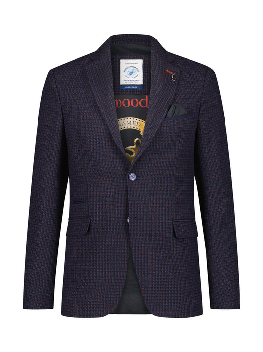 A Fish Named Fred Check Sportscoat Navy/Red