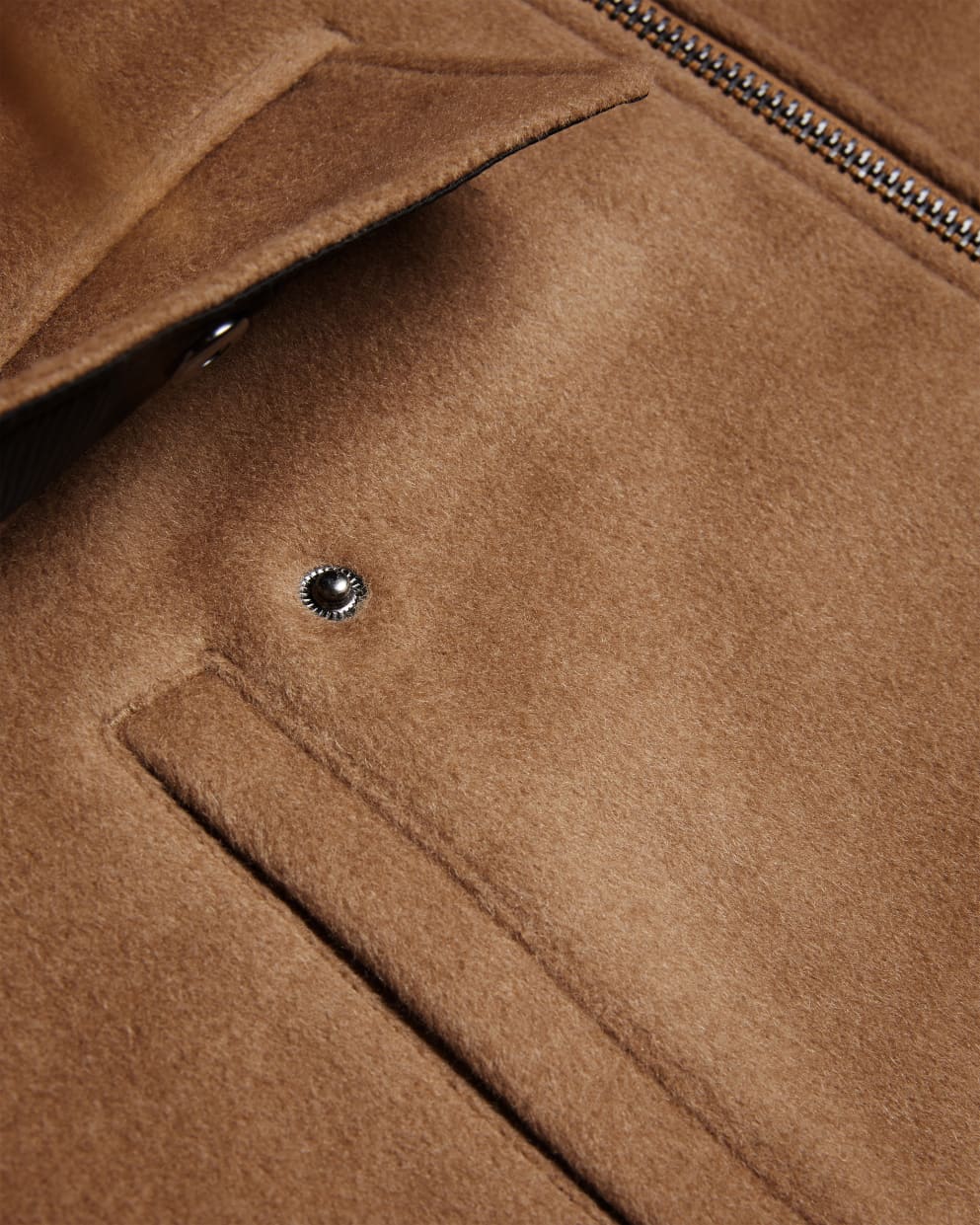 Ted Baker Aruncus Wool Bomber Jacket Tan