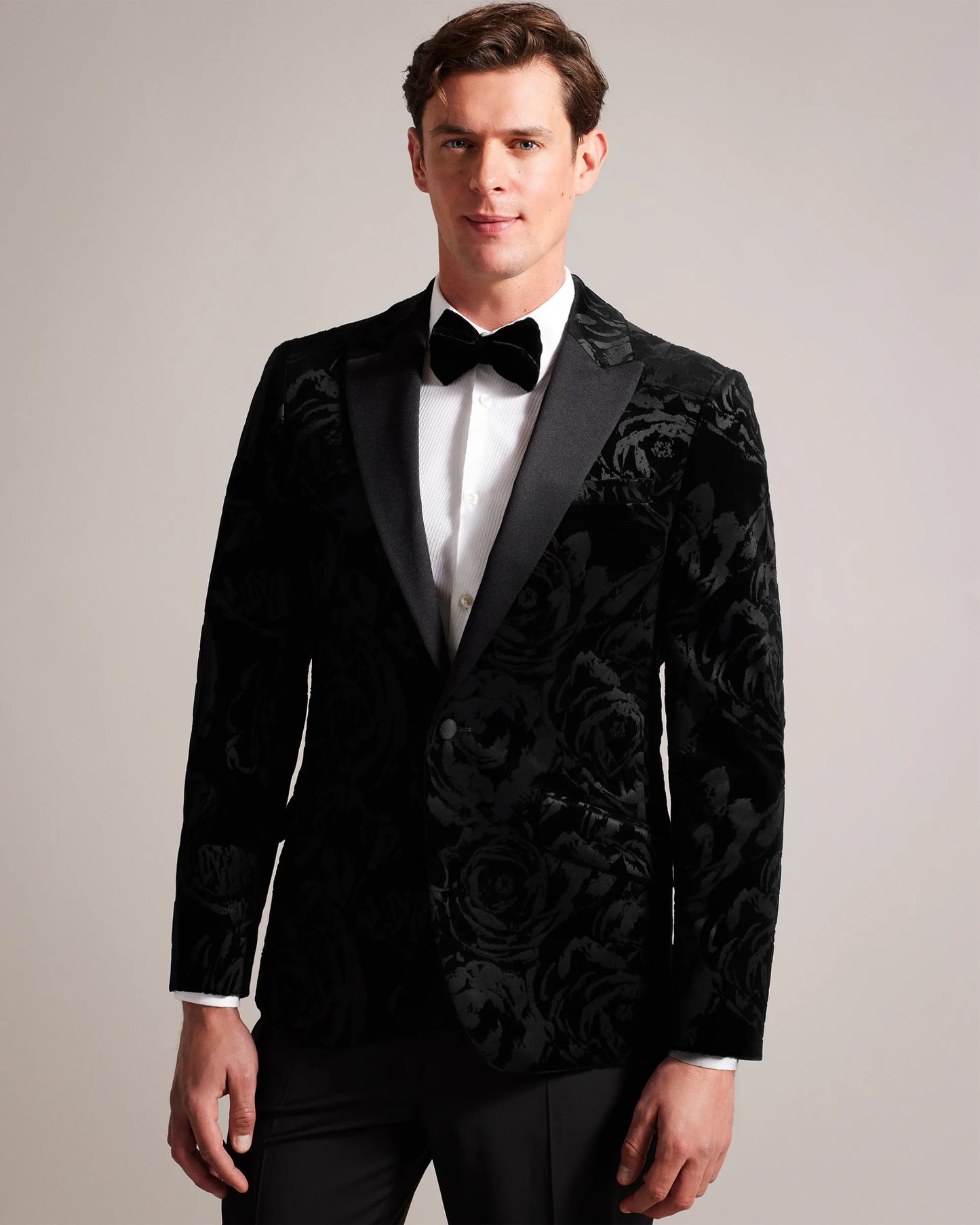 Ted Baker Bath Velvet Blazer Black