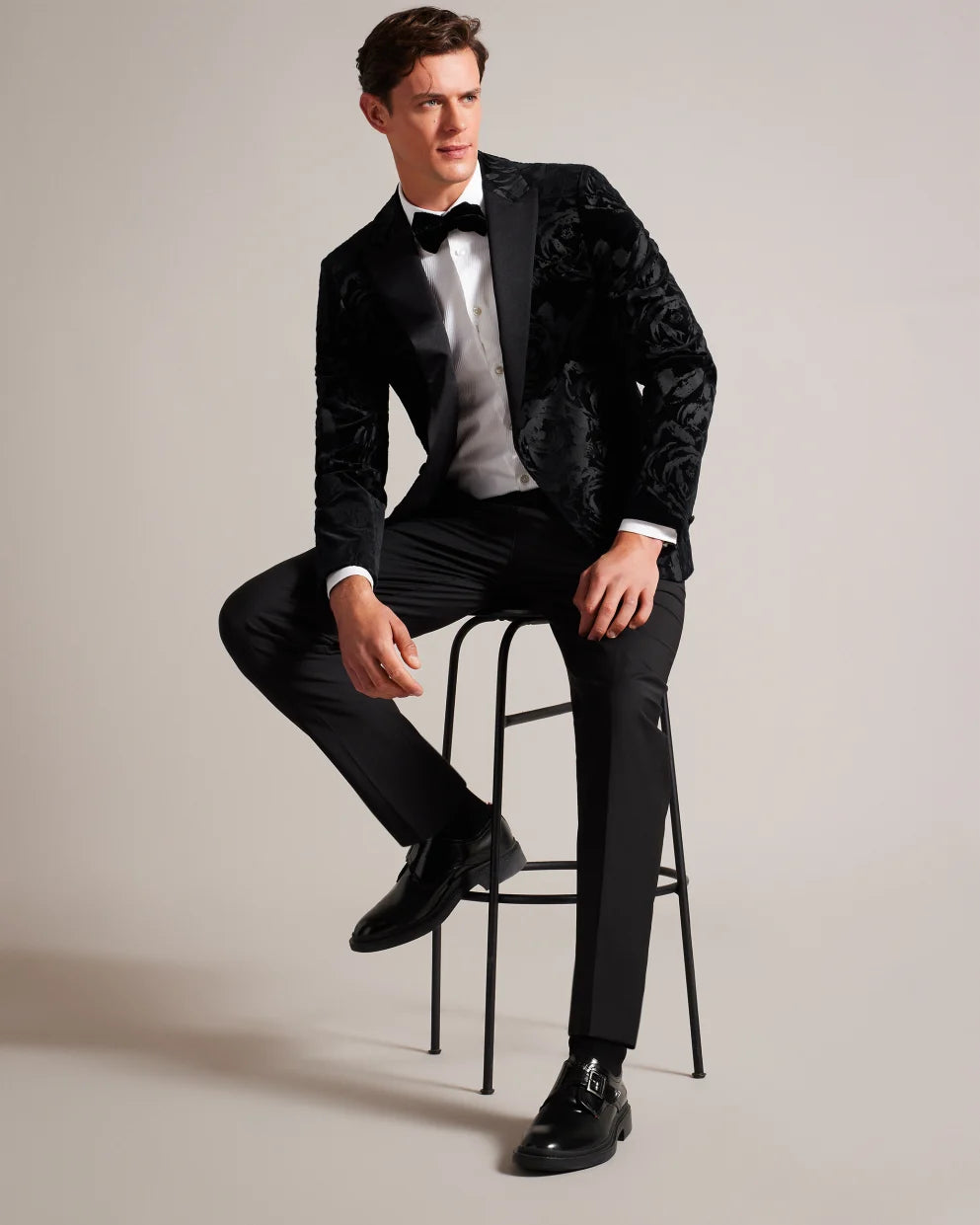 Ted Baker Bath Velvet Blazer Black