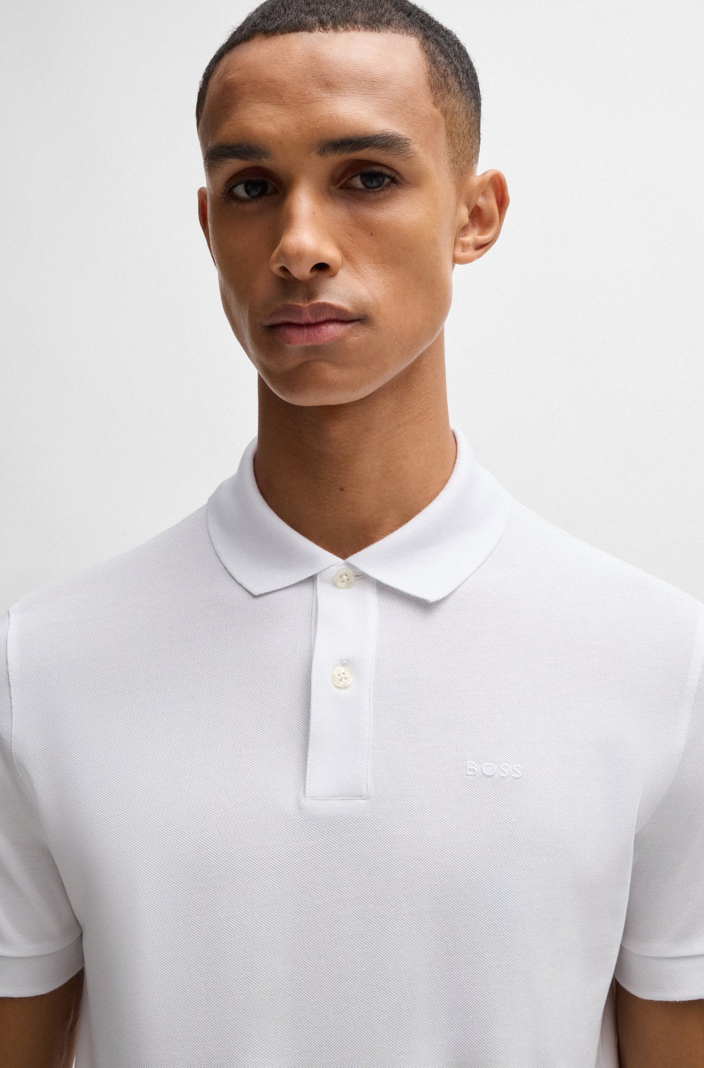 Hugo Boss Pallas Reg Fit Polo White