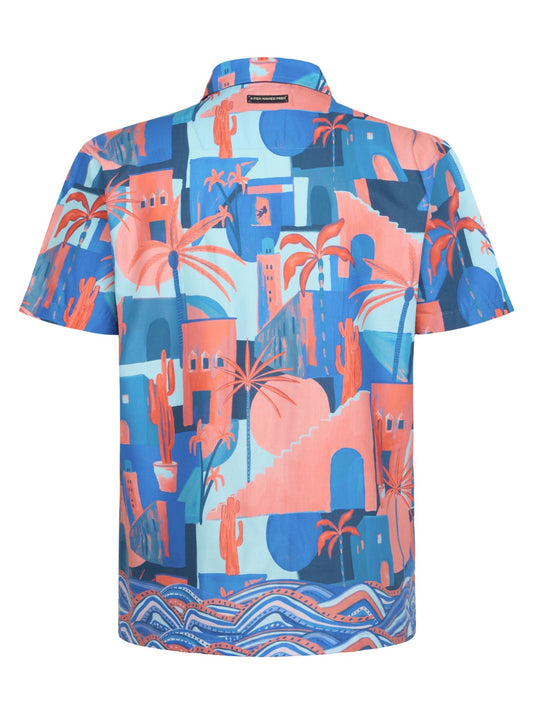 A Fish Named Fred SS Casual Shirt Multi Colour Coral