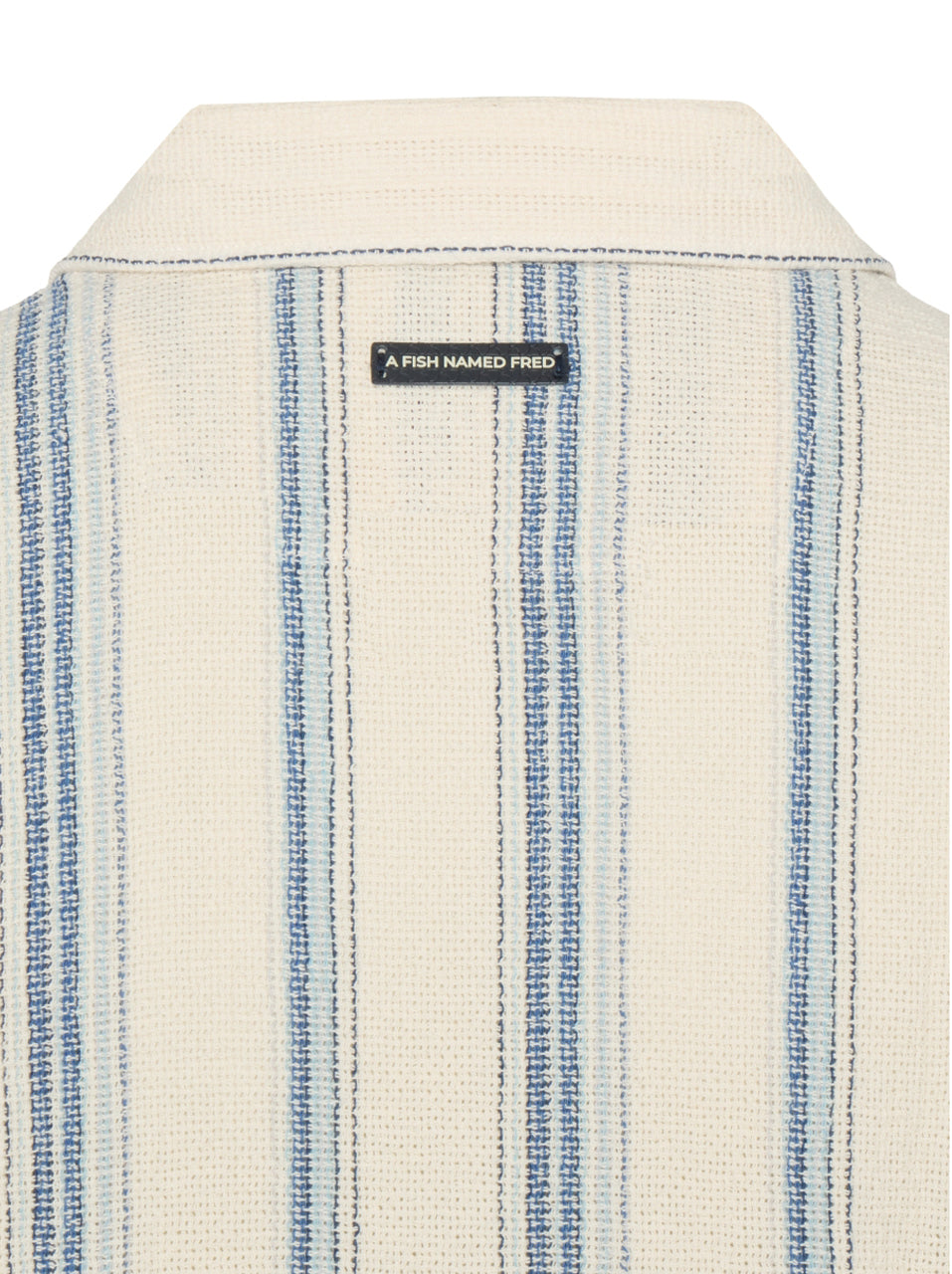 A Fish Named Fred SS Casual Shirt Stripe Cobalt