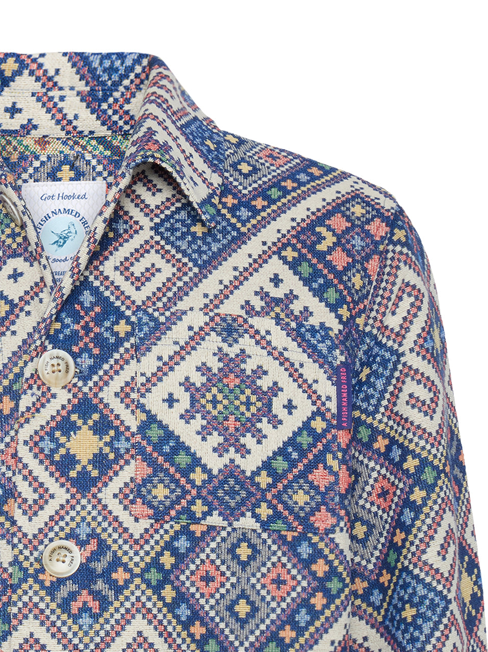 A Fish Named Fred Casual Jacket Cobalt