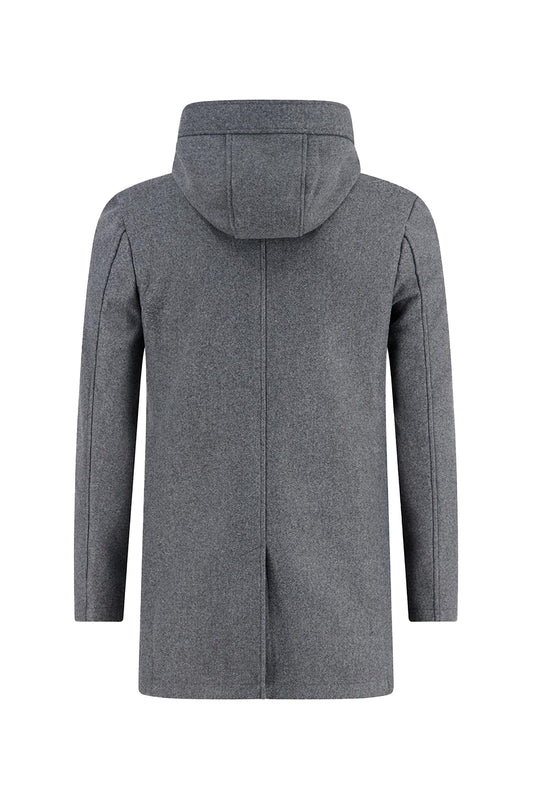 A Fish Named Fred Duffle Coat Dark Grey