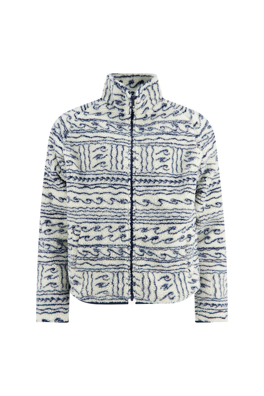 A Fish Named Fred Fleece Jacket Off-White