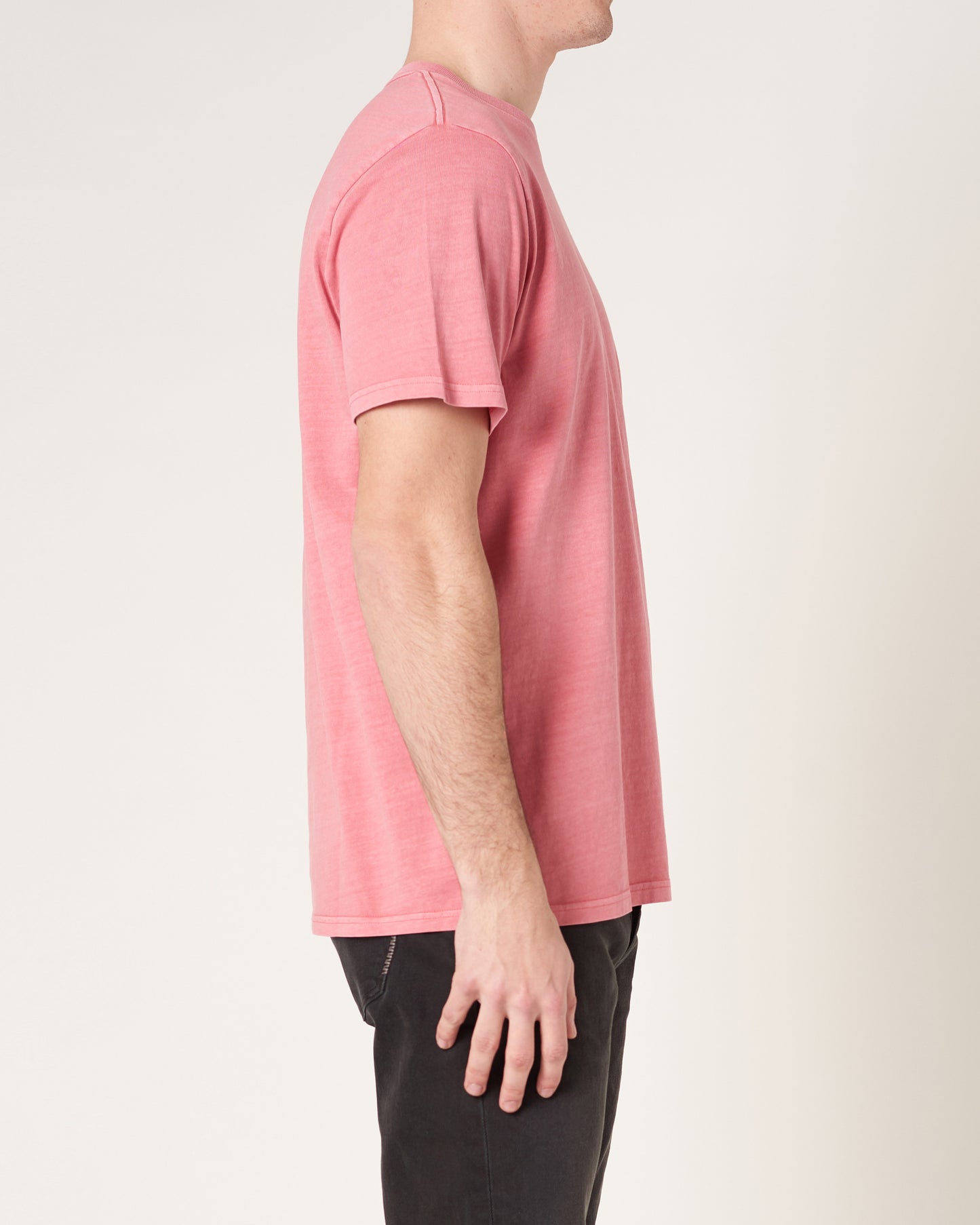 Neuw Organic Band Tee Washed Magenta