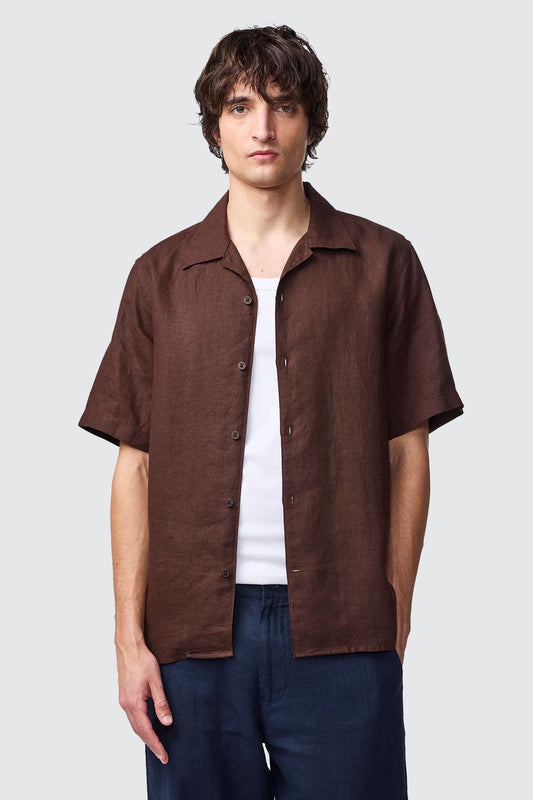 NN07 Julio SS Shirt Coffee