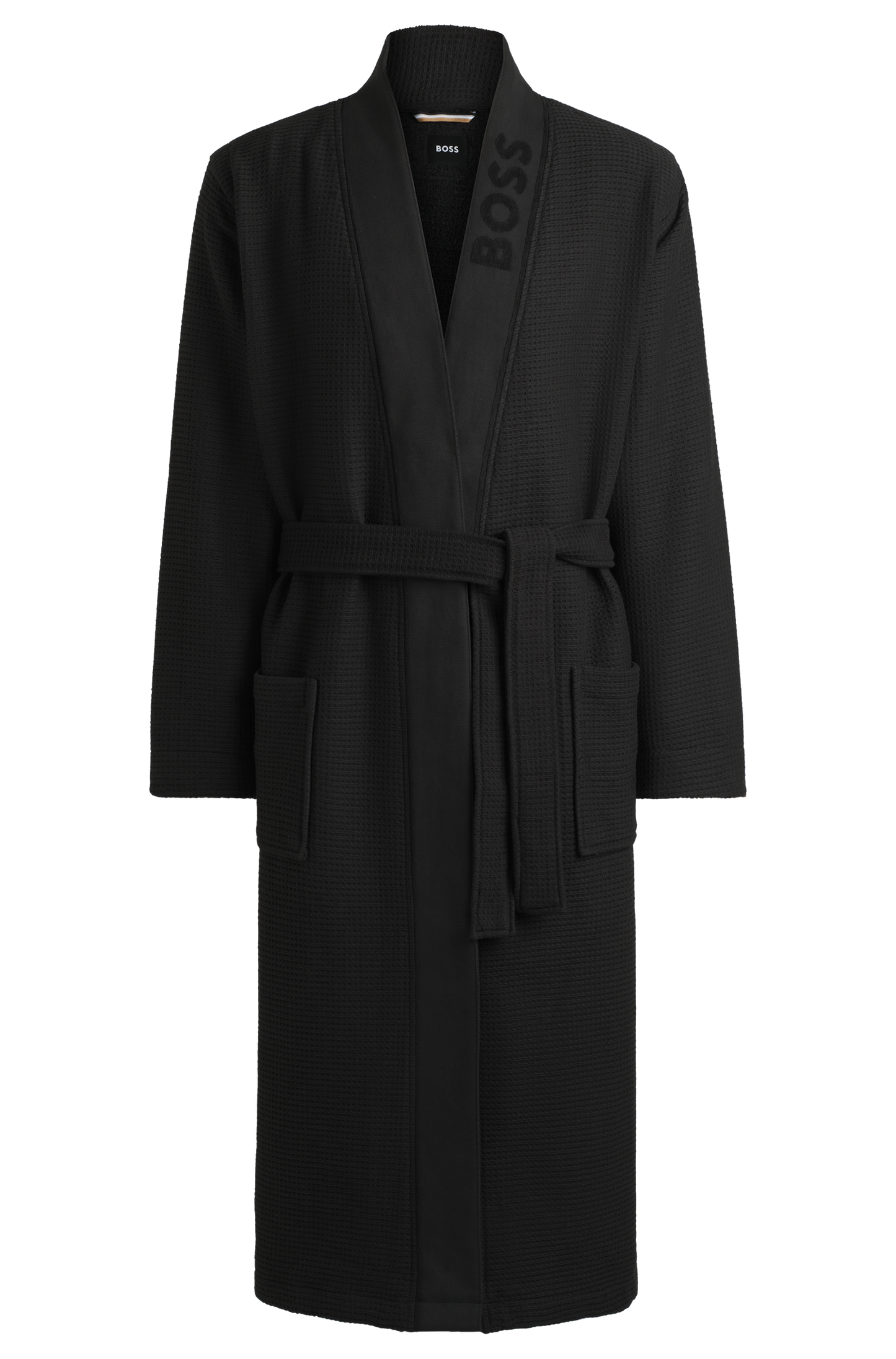 Hugo Boss Waffle Kimono Black