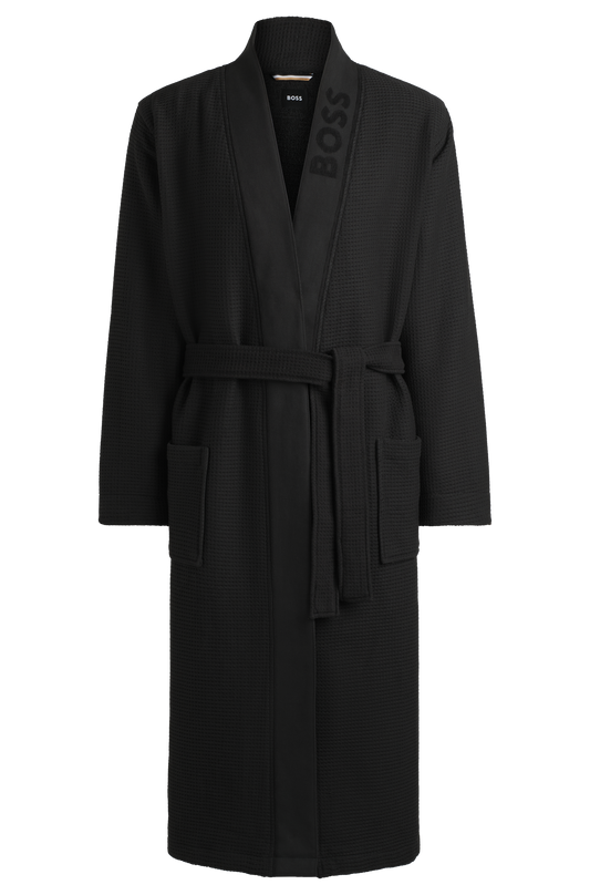 Hugo Boss Waffle Kimono Black
