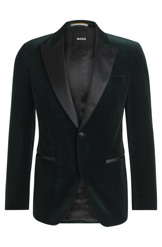 Hugo Boss Hutson Tux Jacket Open Green