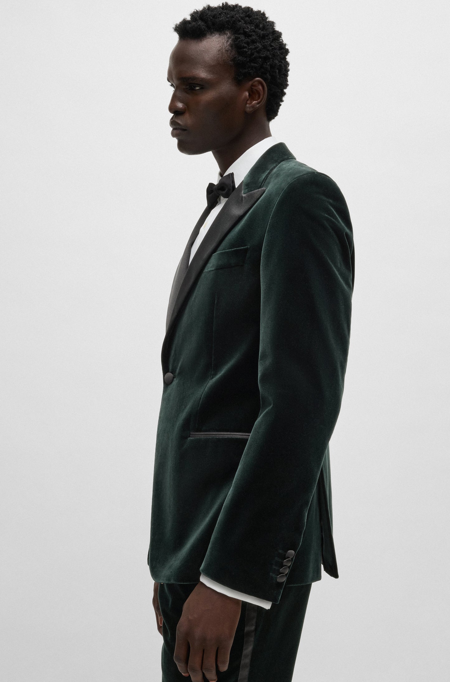 Hugo Boss Hutson Tux Jacket Open Green