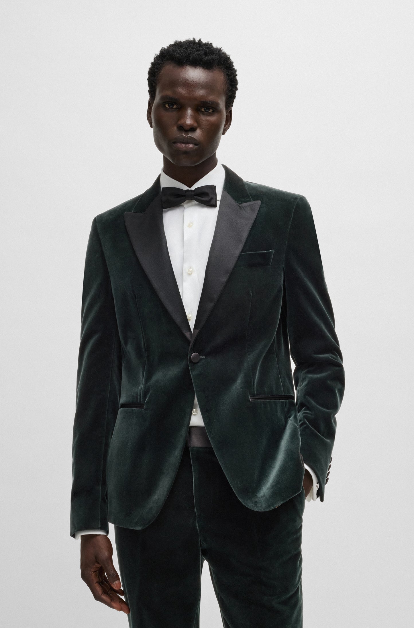 Hugo Boss Hutson Tux Jacket Open Green