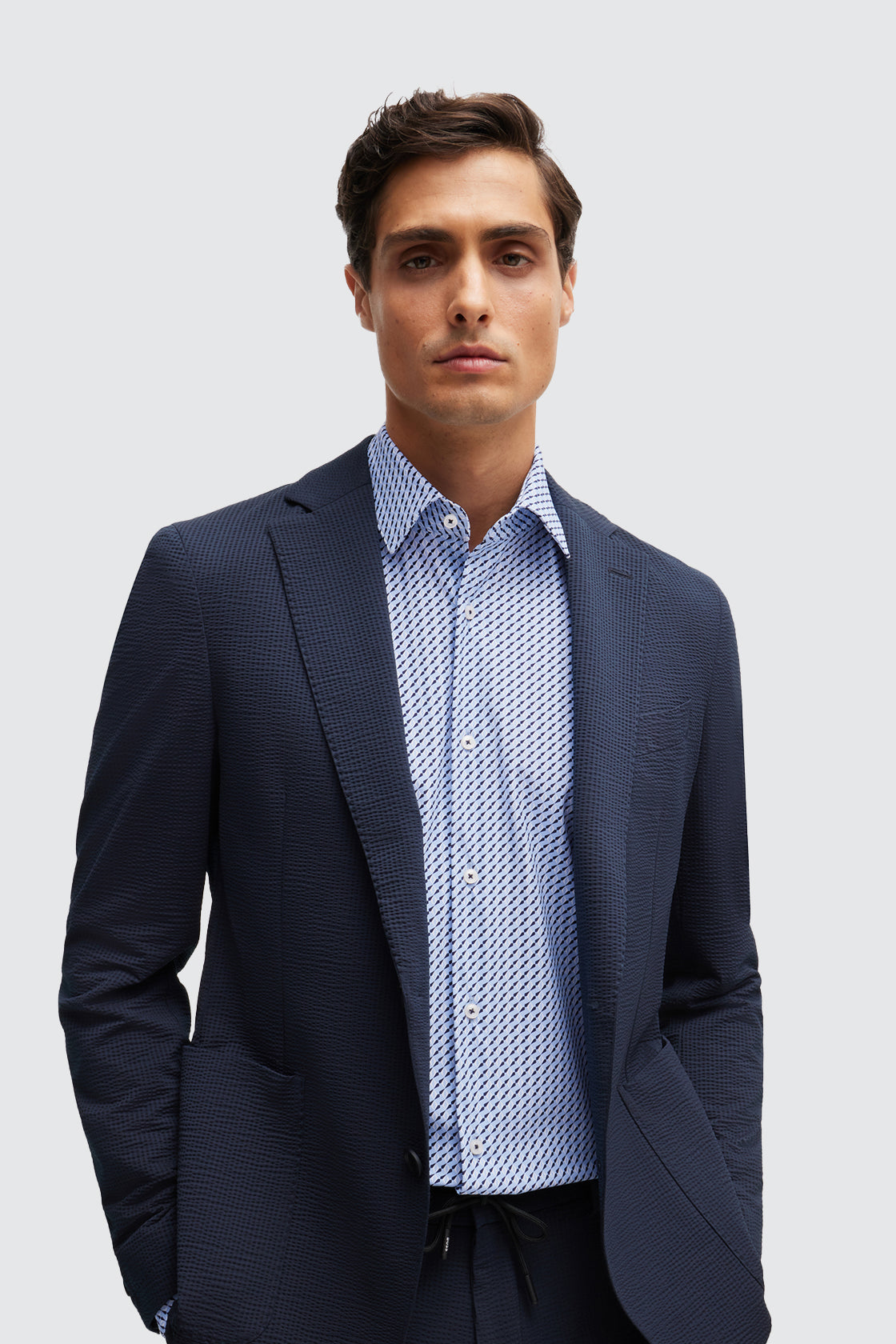 Hugo Boss Hank Kent Slim Shirt Light Pastel Blue