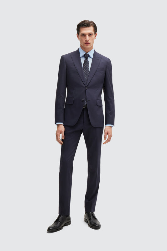 Hugo Boss Huge Peak Suit Dark Blue