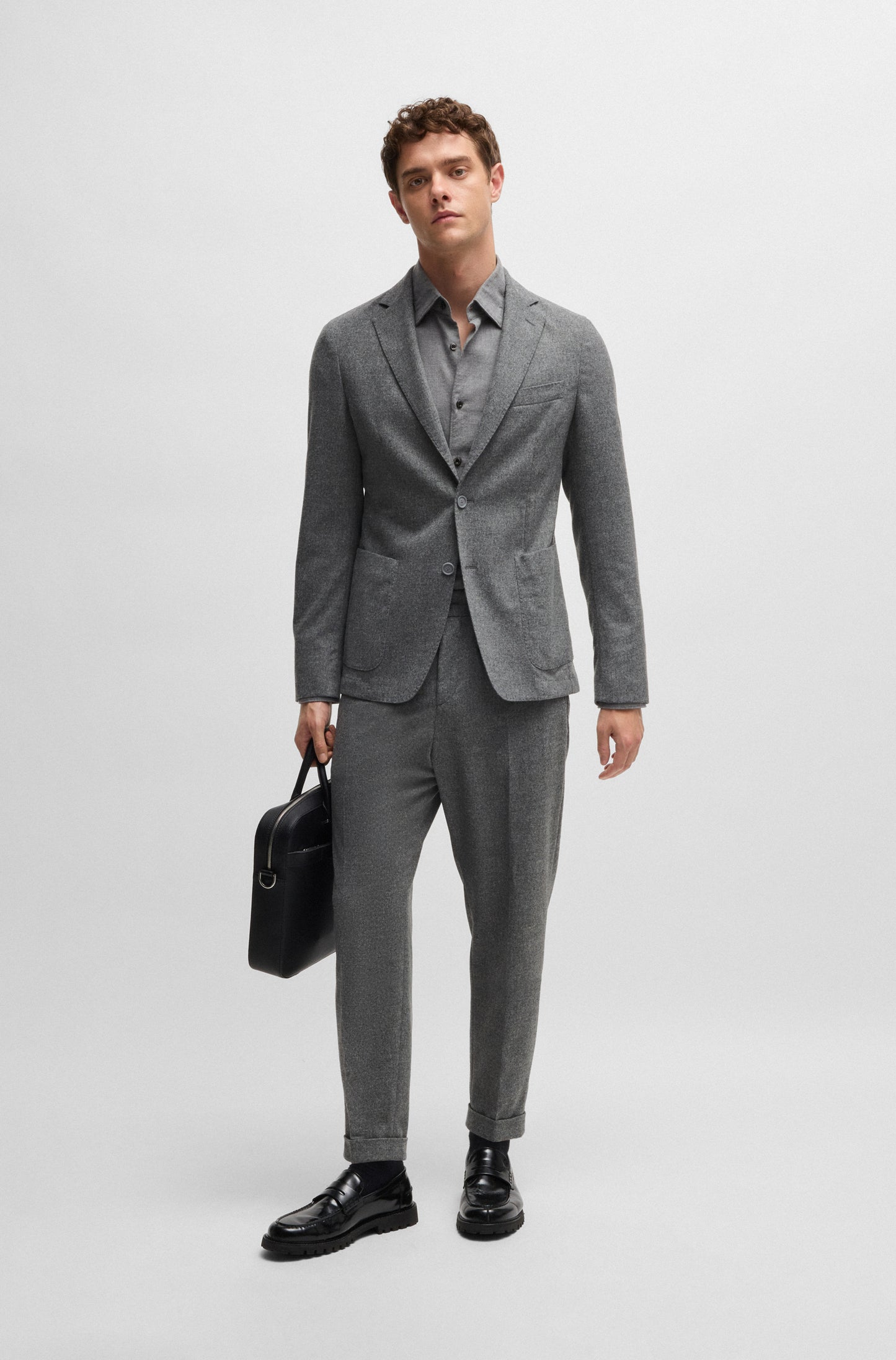 Hugo Poss Prian Trouser Silver