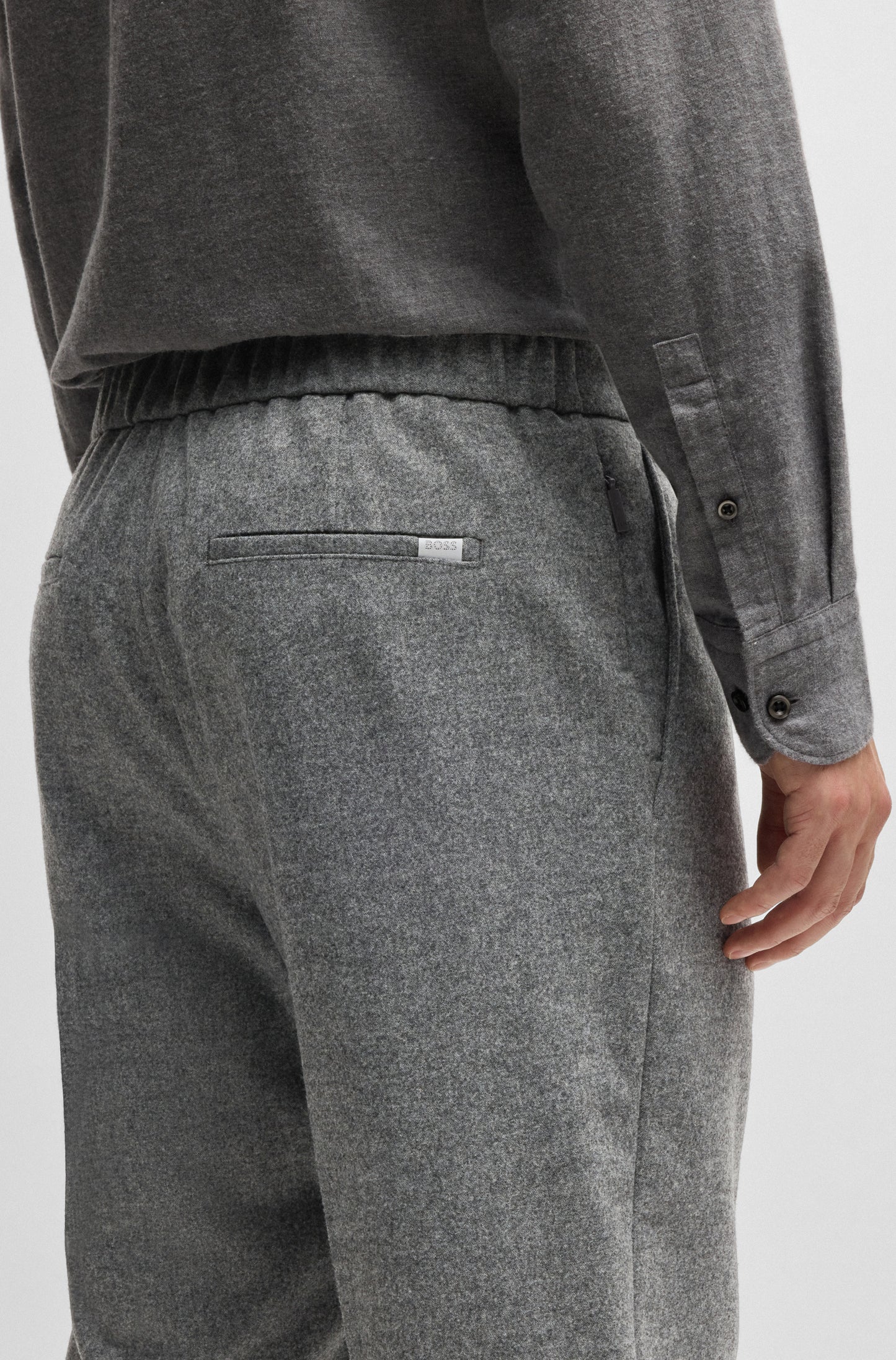 Hugo Poss Prian Trouser Silver