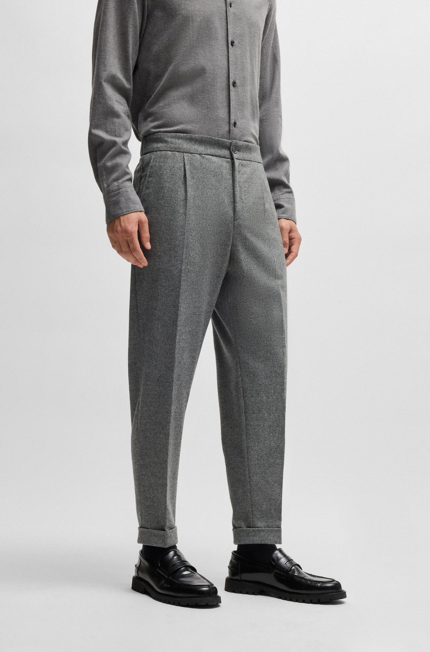 Hugo Poss Prian Trouser Silver