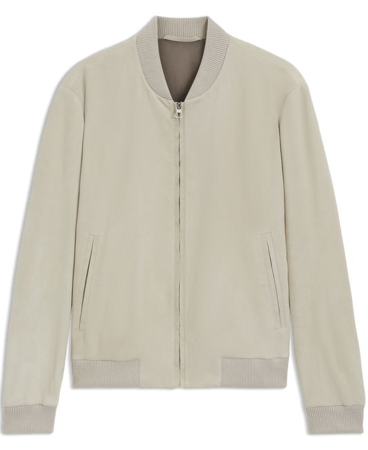 BECKHAM x BOSS Suede Bomber Jacket