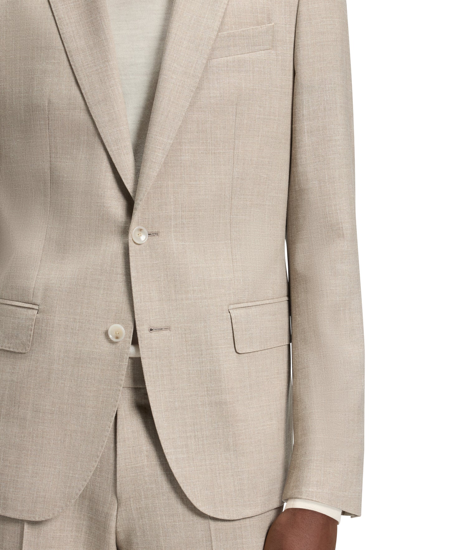 Beckham X Hugo Boss Wool Blend Beige Suit