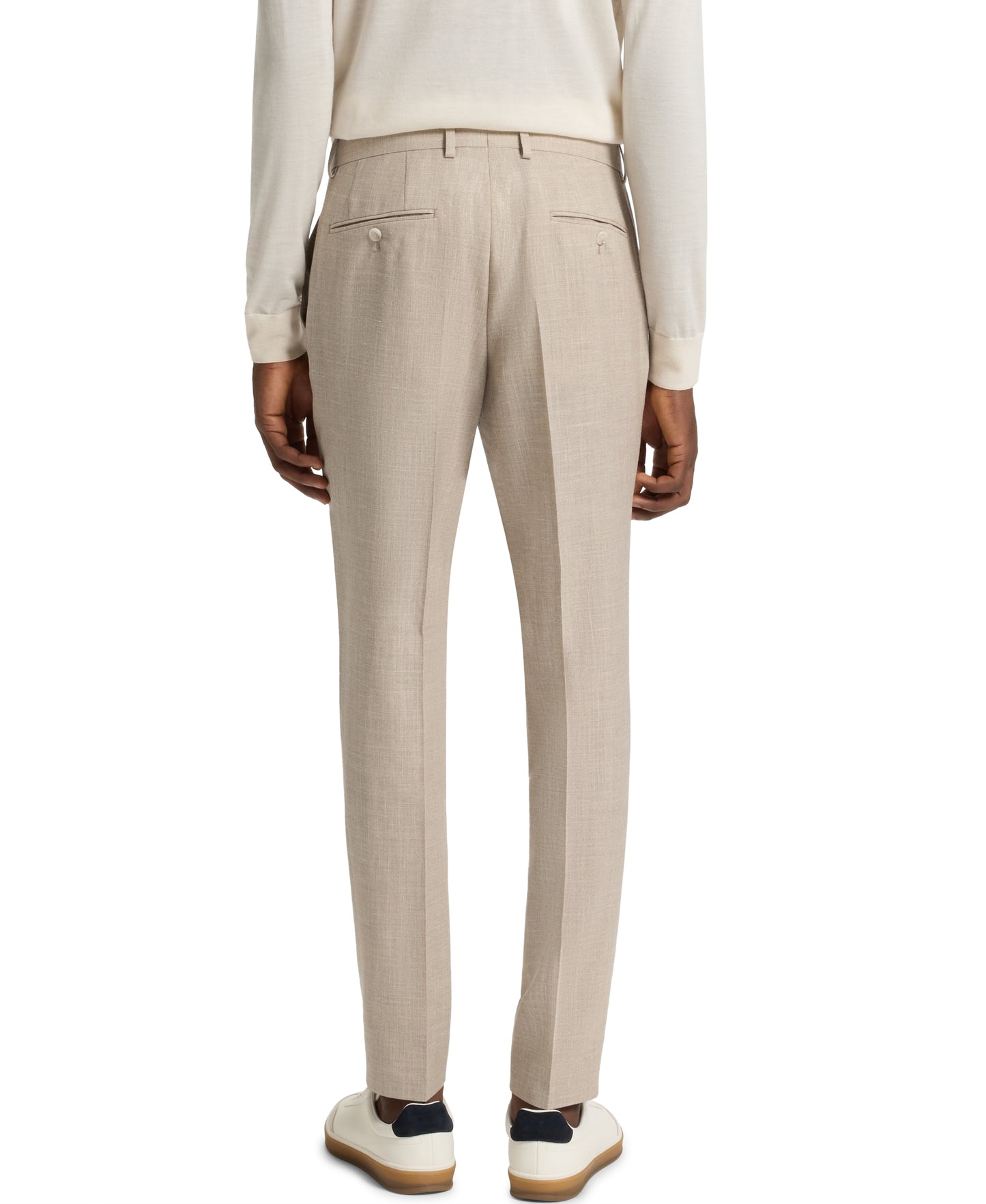 Beckham X Hugo Boss Wool Blend Beige Suit