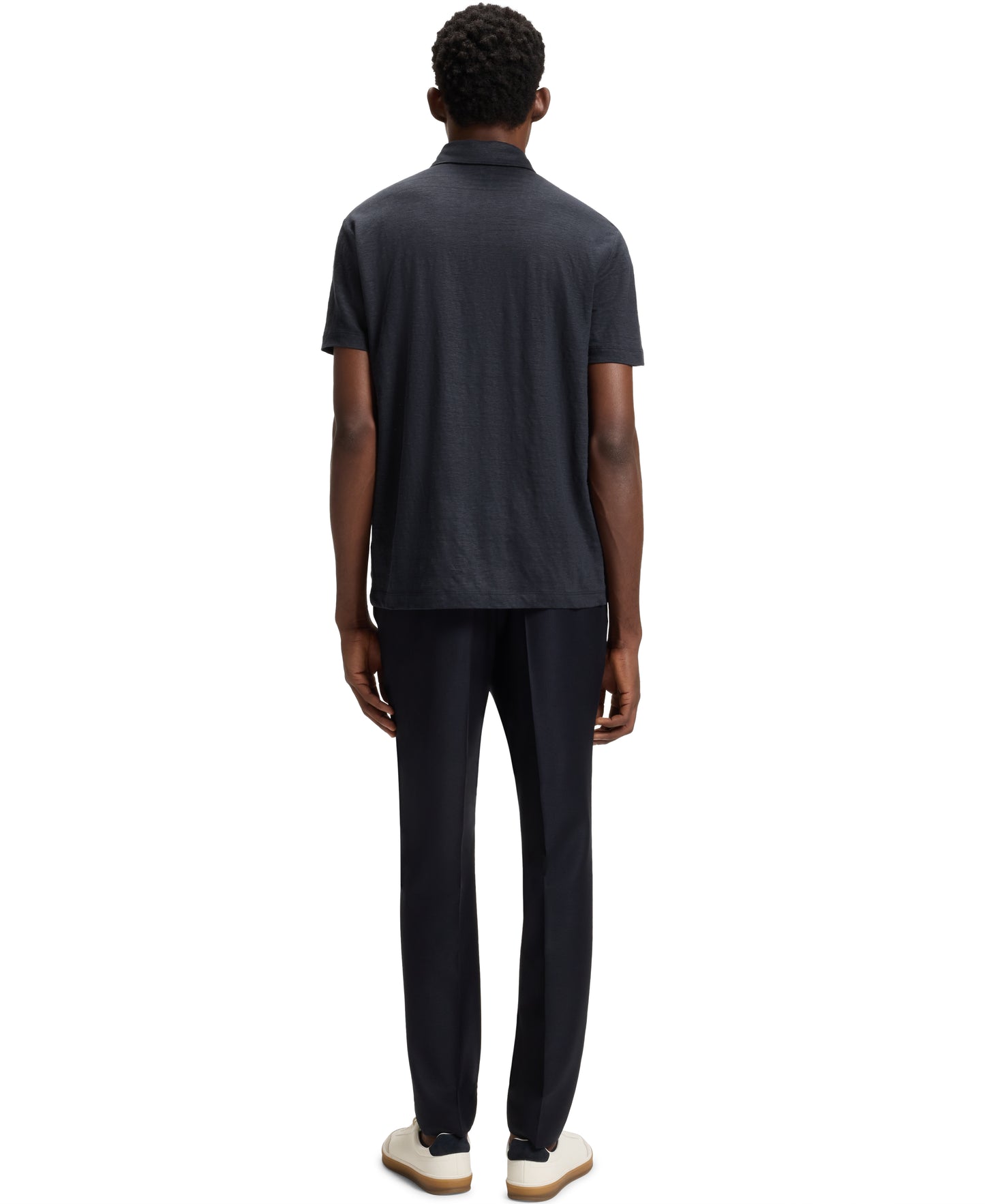 BECKHAM x BOSS Linen Polo Shirt