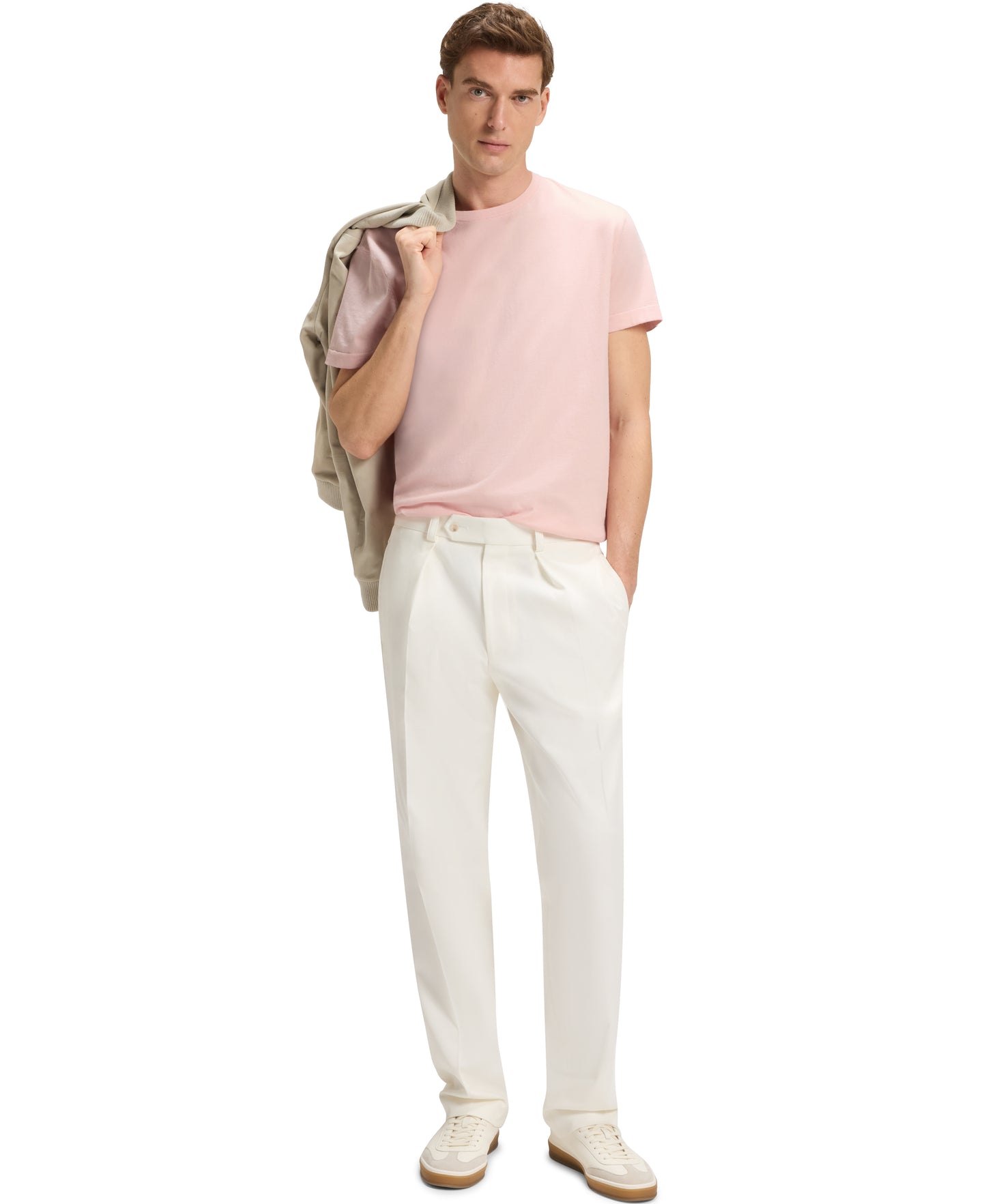 BECKHAM x BOSS Knitted Short Sleeve Sweater