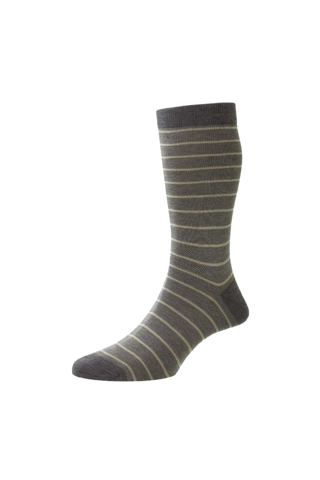Pantherella Barrington Jacquard Sock Black/MGMX/Grey