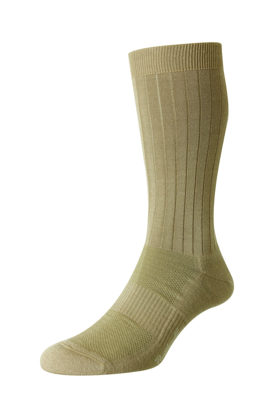 Pantherella Smithfield Hybrid City Socks Lt Khaki