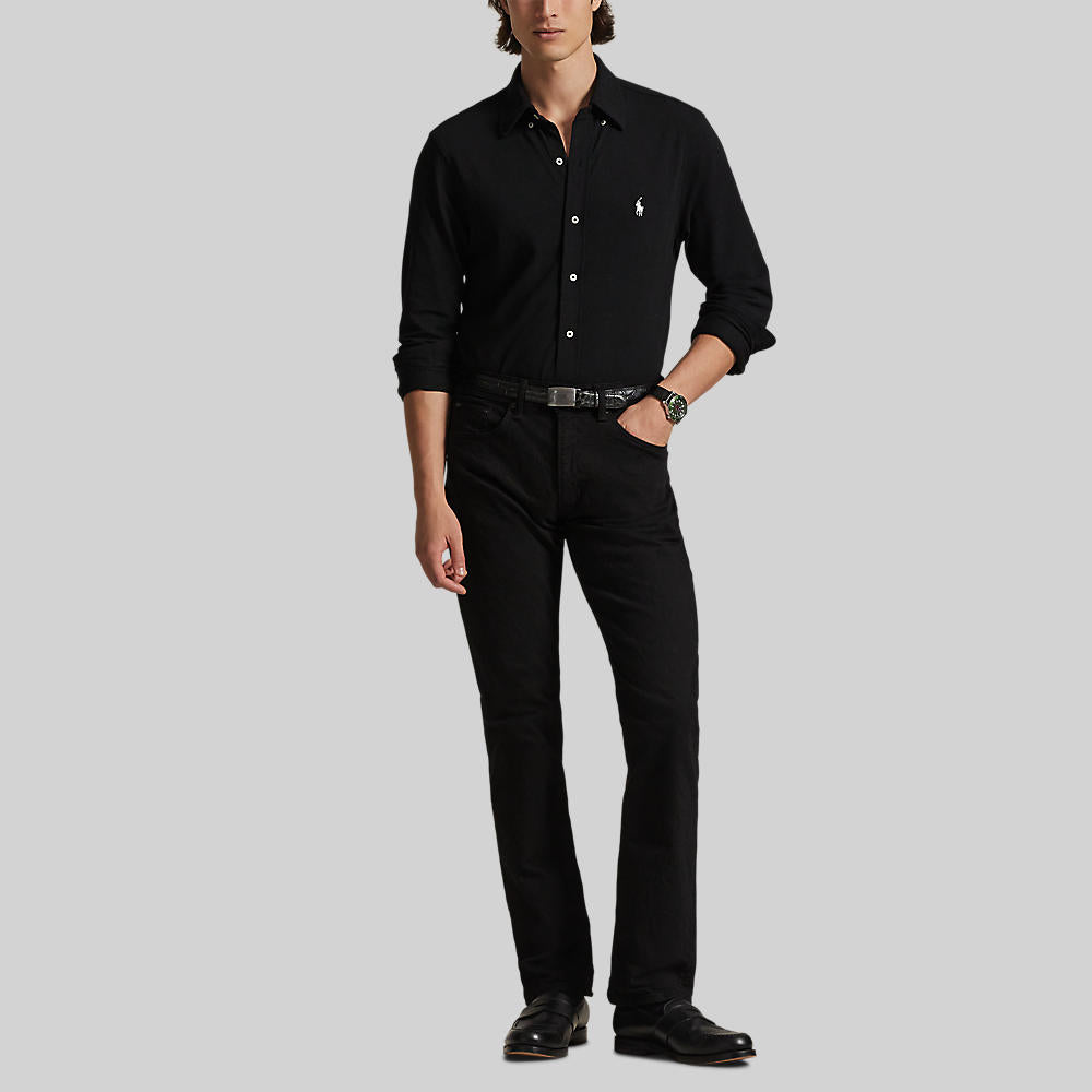 Polo Ralph Lauren Featherweight Mesh LS Shirt Black