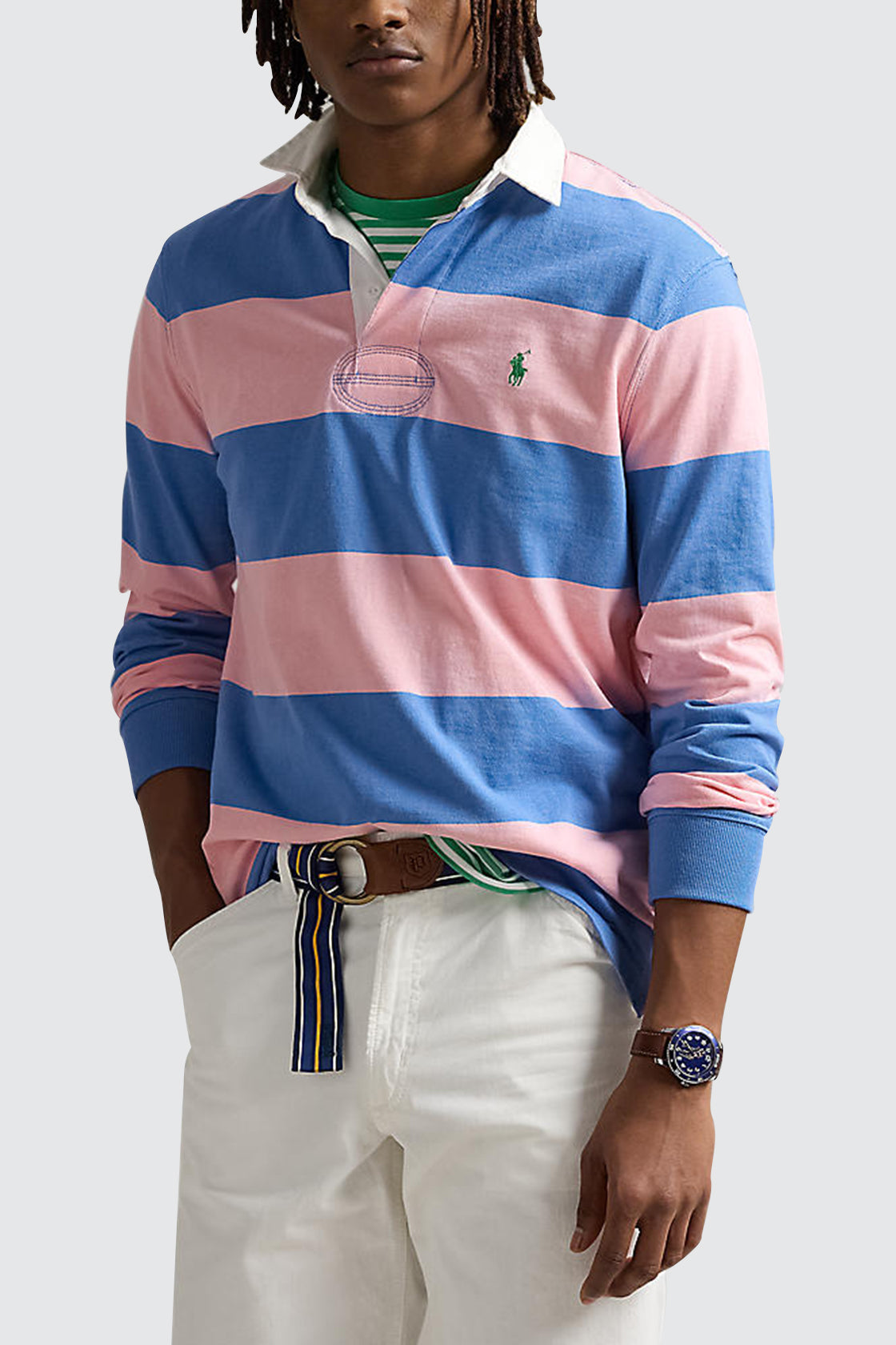 Polo Ralph Lauren Iconic Rugby Pink/Blue