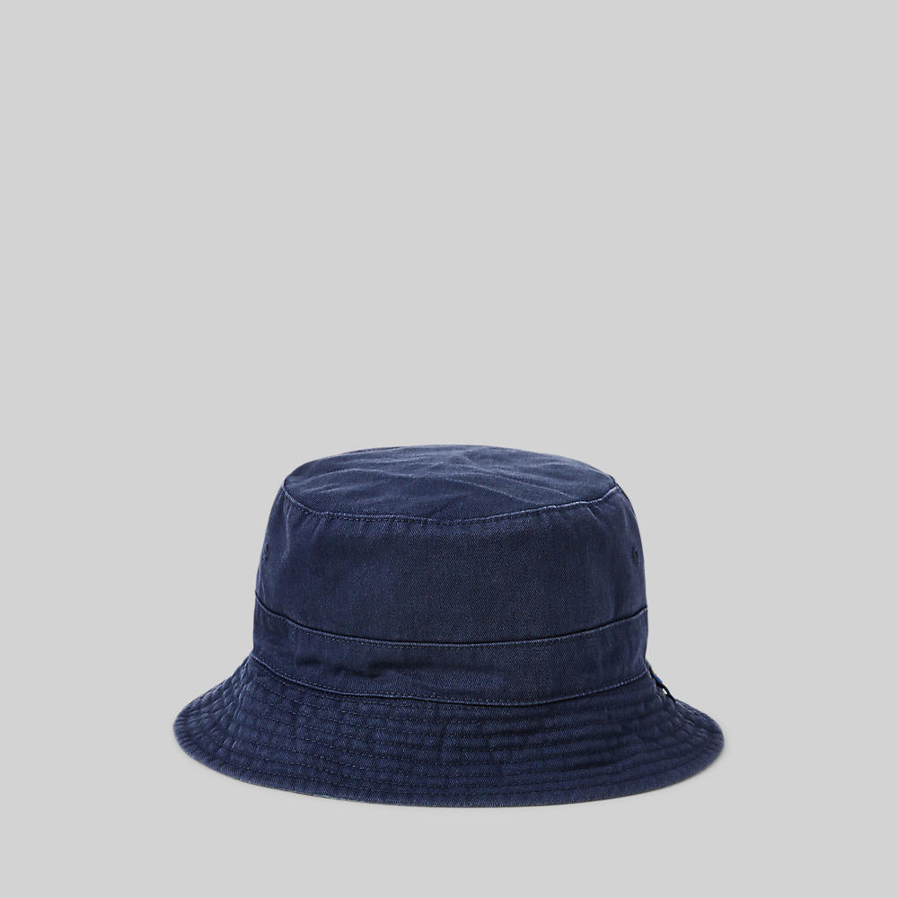 Polo Ralph Lauren Reversible Cotton/Linen Bucket Hat Navy/Indigo