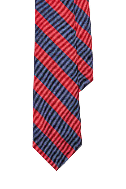 Polo Ralph Lauren Eng Strp Club Tie Navy/Red
