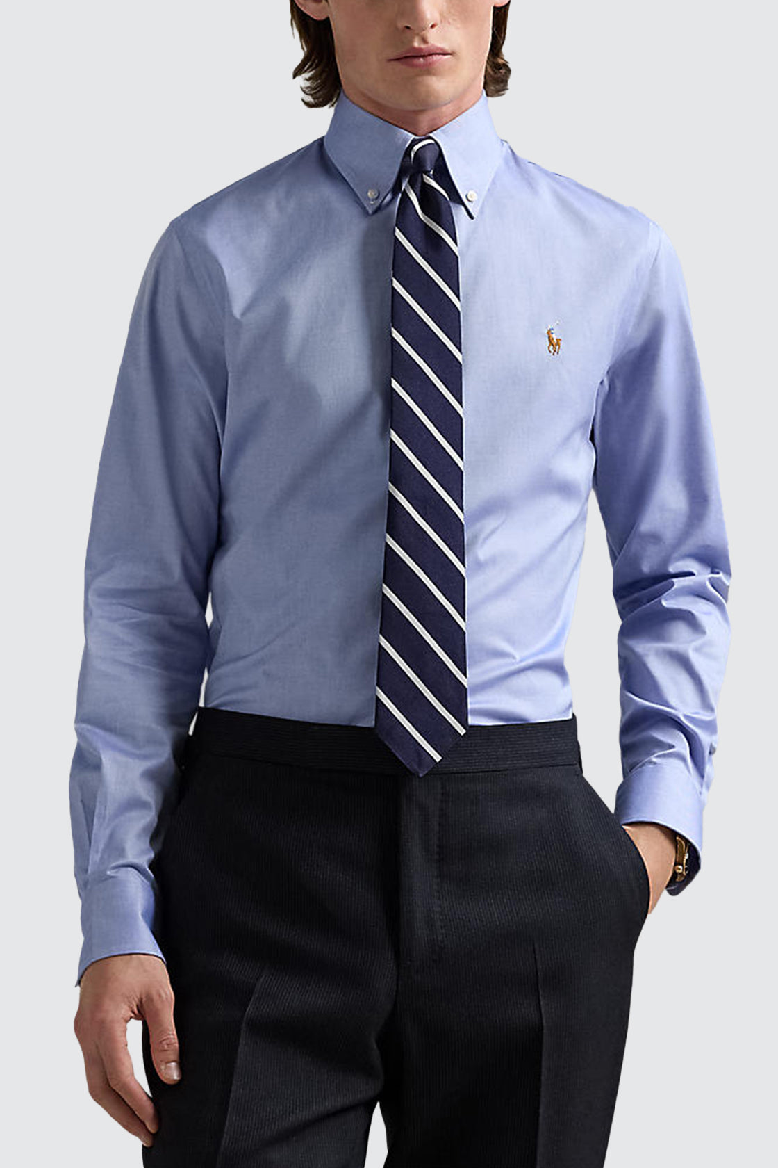 Polo Ralph Lauren Slim Dress Shirt True Blue/White