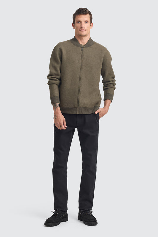 Toorallie Wool Bomber Jacket Khaki