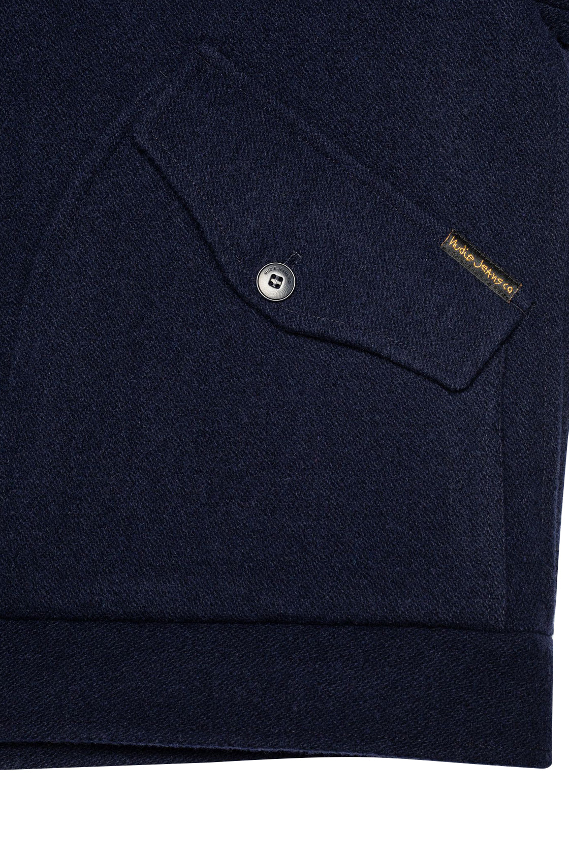 Nudie Jeans Blake Wool Zip Jacket Blueberry