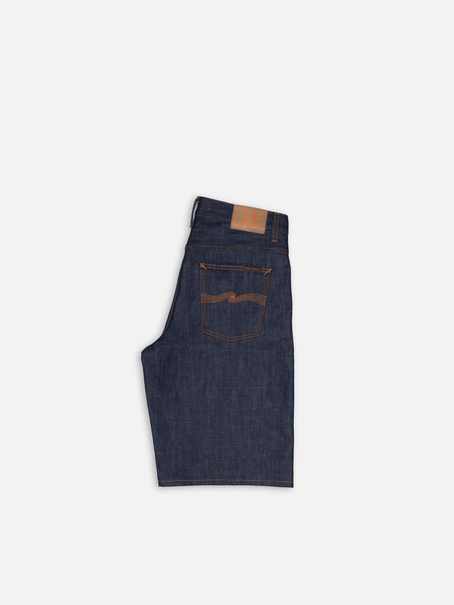 Nudie Jeans Zeb Denim Shorts Dry Streaky Dark