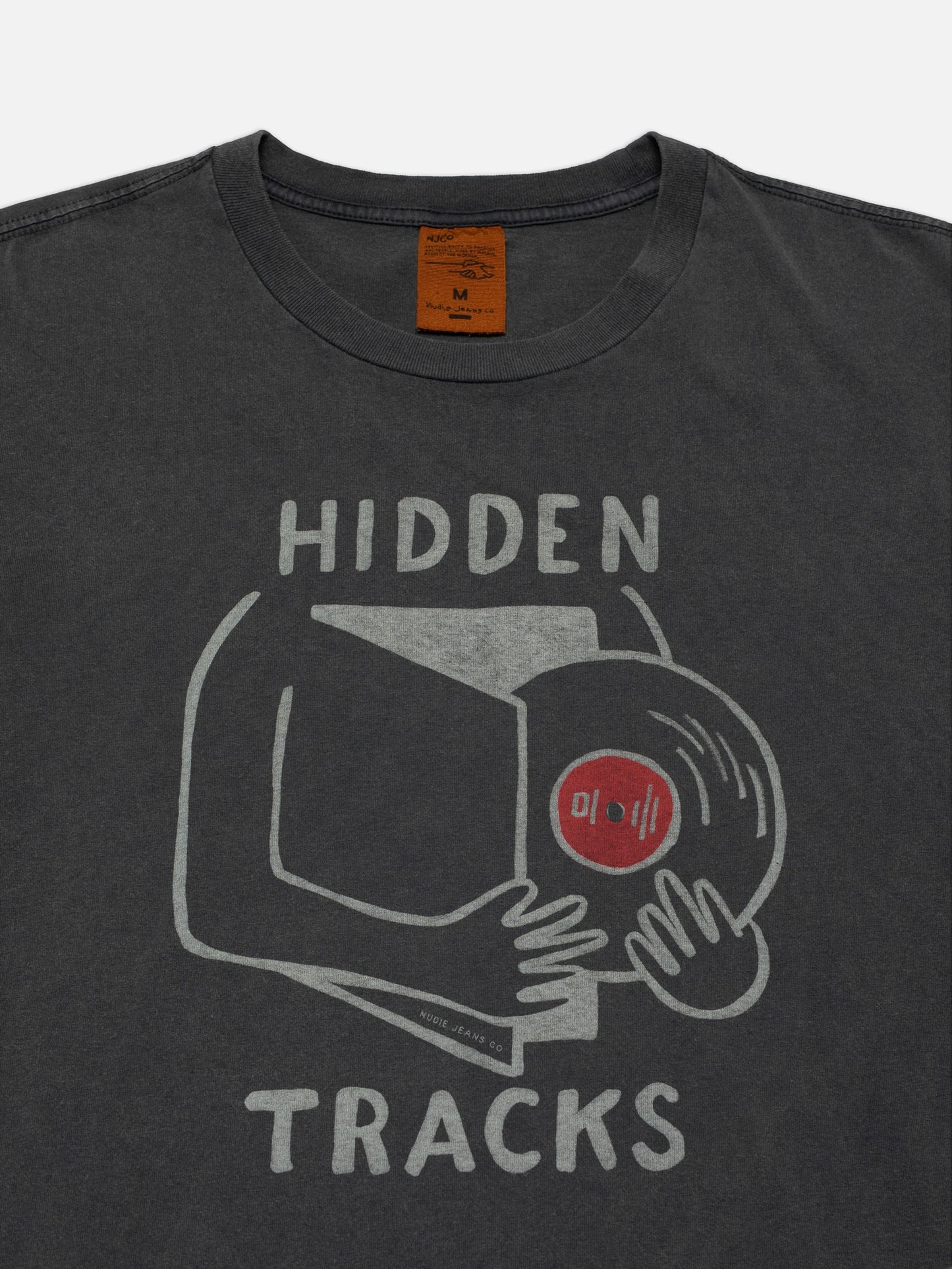Nudie Jeans Roy Hidden Track Tee Antracite